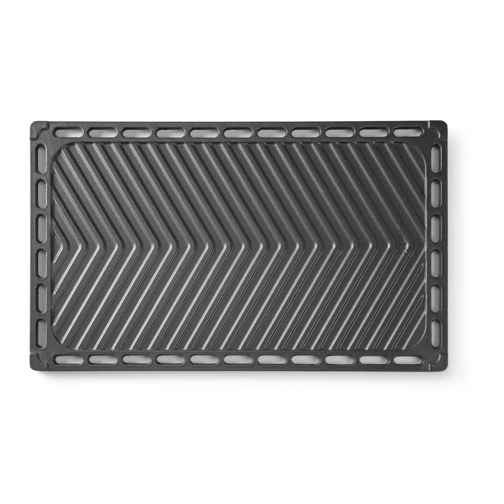 Gratar fonta 325x530 mm, reversibil, neted si striat [2]