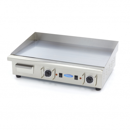 Gratare profesionale - Gratar Fry-top electric cromat cu suprafata neteda, 728x400 mm, 4,4 kW, 400V