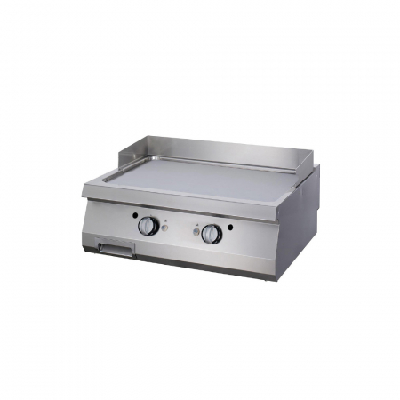 Gratare Linia 900 - Gratar Fry-top electric cromat neted de banc, 800x900x280 mm, 12 kW, linia 900