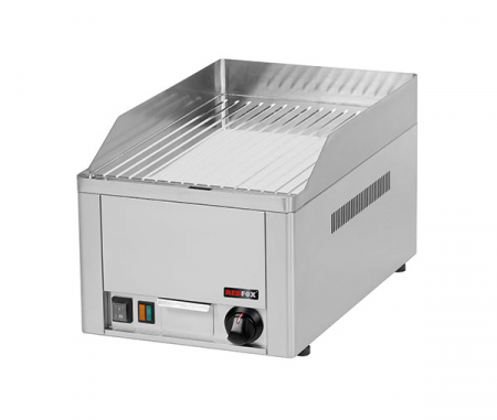 Gratare profesionale - Gratar Fry-top electric cromat striat 480x320 mm, 330x540x220 mm, 3 kW, FTRC30E