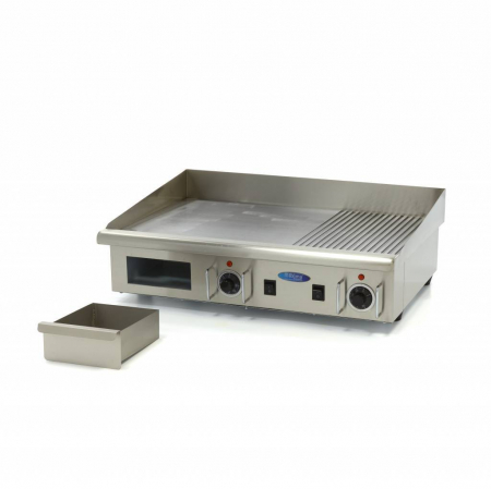 Gratar Fry-top electric mixt din inox, 735×415 mm, 4,4 kW, 400V [5]