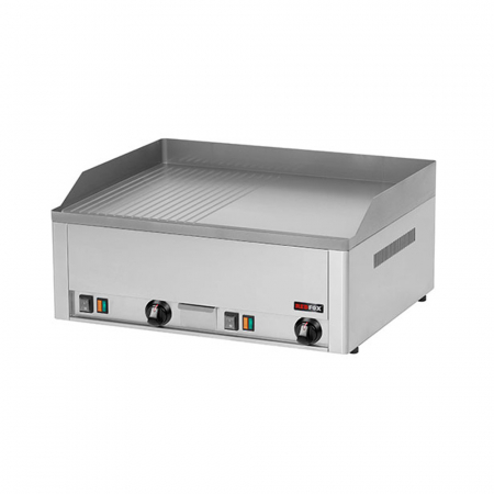 Gratare profesionale - Gratar Fry-top electric neted-striat 480x650 mm, 660x540x220 mm, 6 kW FTHR60E