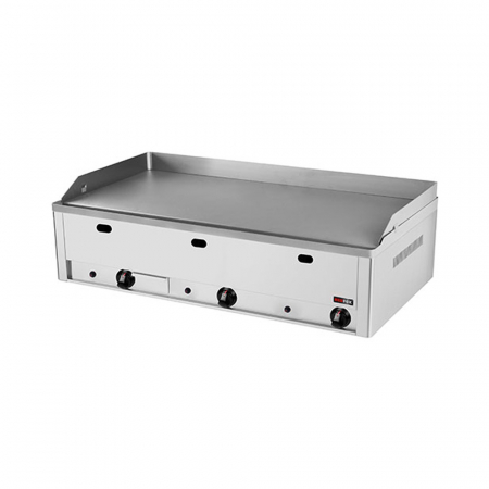 Gratare profesionale - Gratar Fry-top gaz cromat neted 480x970 mm, 990x540x220 mm, 12 kW, FTH90G