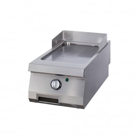 Gratare Linia 700 - Gratar Fry top neted electric 4,5 kW, 400V, cromat, de banc
