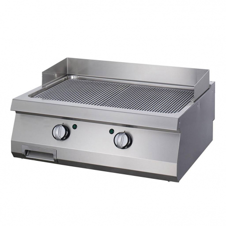 Bucatarie calda - Gratar Fry top striat electric 2x 4,5 kW, 400V, de banc