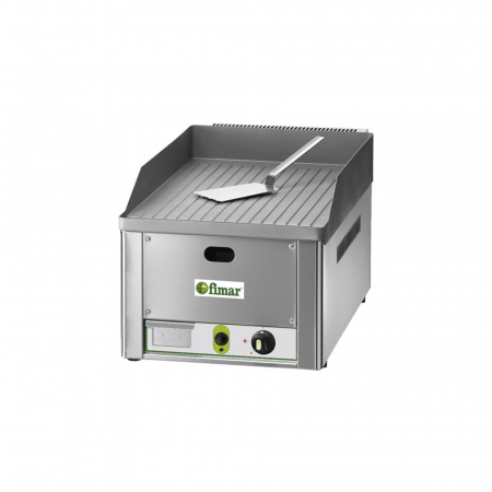 Gratare profesionale - Gratar fry-top pe gaz suprafata fonta striata, 325×480 mm, 4 kW, FRY1RM