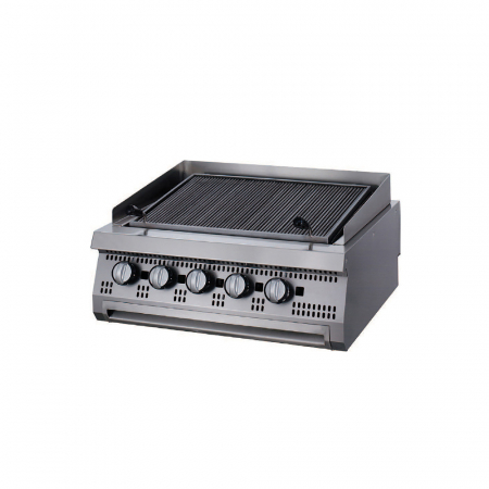 Gratar Fry-top premium pe gaz striat de banc, 30 kW, 800x900x280 mm, linia 900 [1]