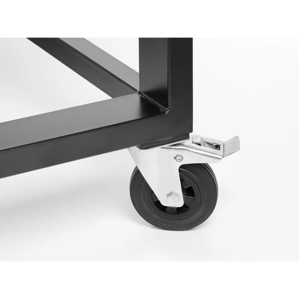Gratar gaz pe roti 1100x500 mm, anti-vant, inox [6]