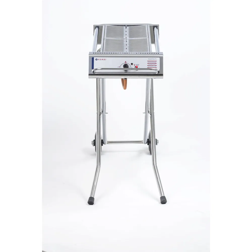 Gratar gaz Xenon Pro, 7.5 kW, pliabil si mobil, inox [4]