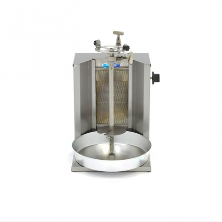 Gratar kebab pe gaz 1 arzator, 10kg carne, constructie inox, 3.32 kW [1]