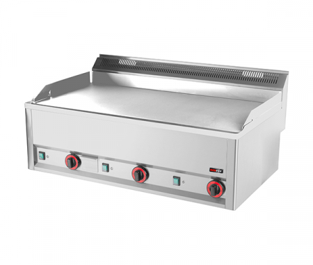 Linia 600 - Grill Fry-top electric cromat neted 480x970 mm, linia 600, FTHC90EL