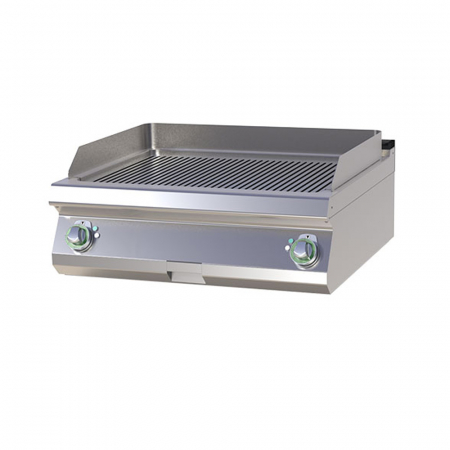 Gratare Linia 700 - Grill Fry-top electric striat 560x770 mm de banc, 9 kW, linia 700, FTR708E