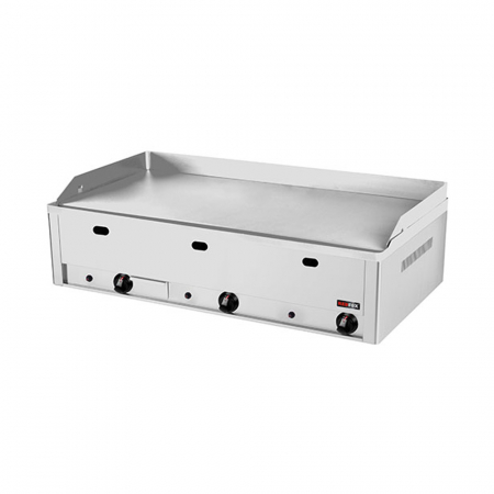 Grill Fry-top gaz cromat neted 480x970 mm, 990x540x220 mm, 12 kW, FTHC90G [3]