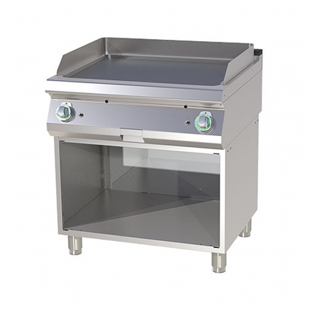 Gratare Linia 700 - Grill Fry-top gaz cromat neted 560x770 mm cu suport, 14 kW, linia 700, FTHC780G