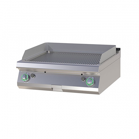 Gratare Linia 700 - Grill Fry-top gaz striat 560x770 mm de banc, 14 kW, linia 700, FTR708G