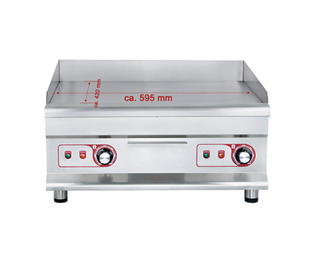 Grill fry-top neted 595×420 mm, 230V, 2x3,2kW, BGP-5 [2]
