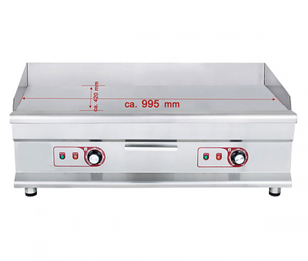 Grill fry-top neted 995×420 mm, 230V, 2x3,2kW, BGP-8 [2]