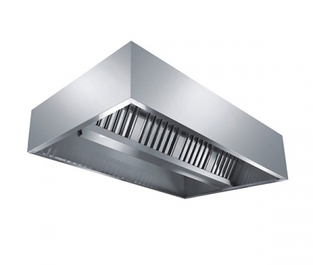 Hote centrale profesionale - Hota profesionala centrala cubica fara motor, latime 1800 mm