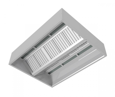 Hote profesionale cu inductie - Hota profesionala centrala cu inductie si compensare, latime 2200 mm
