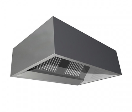 Hote profesionale - Hota profesionala de perete cubica cu motor, latime 900 mm