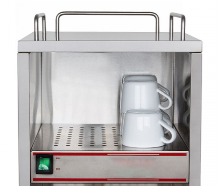 Incalzitor din inox pentru cesti si farfurii 210x295x174 mm, 230V, 0,14kW, BTW-2 [4]