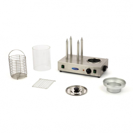 Incalzitor pentru hot dog cu vas si 4 tepuse, 800W, 230V [4]