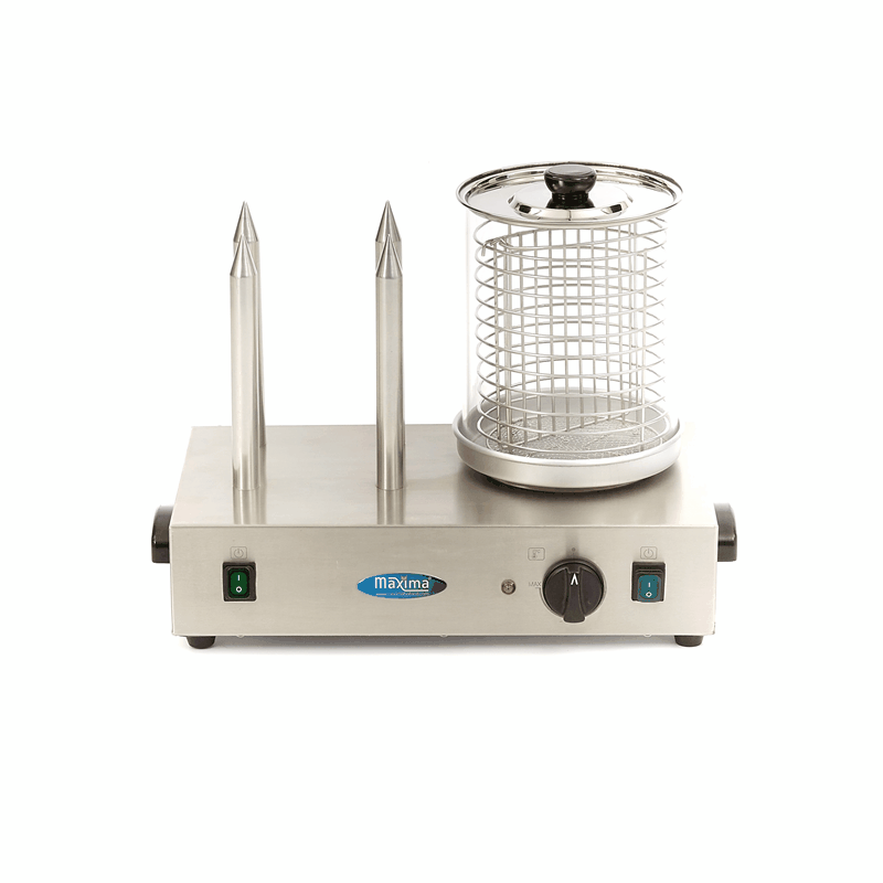 Incalzitor pentru hot dog cu vas si 4 tepuse, 800W, 230V [3]