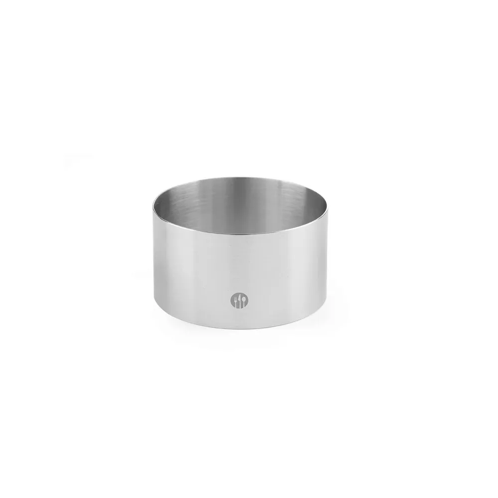 Ustensile patiserie-cofetarie - Inel decorare rotund, inox, ø80x45 mm