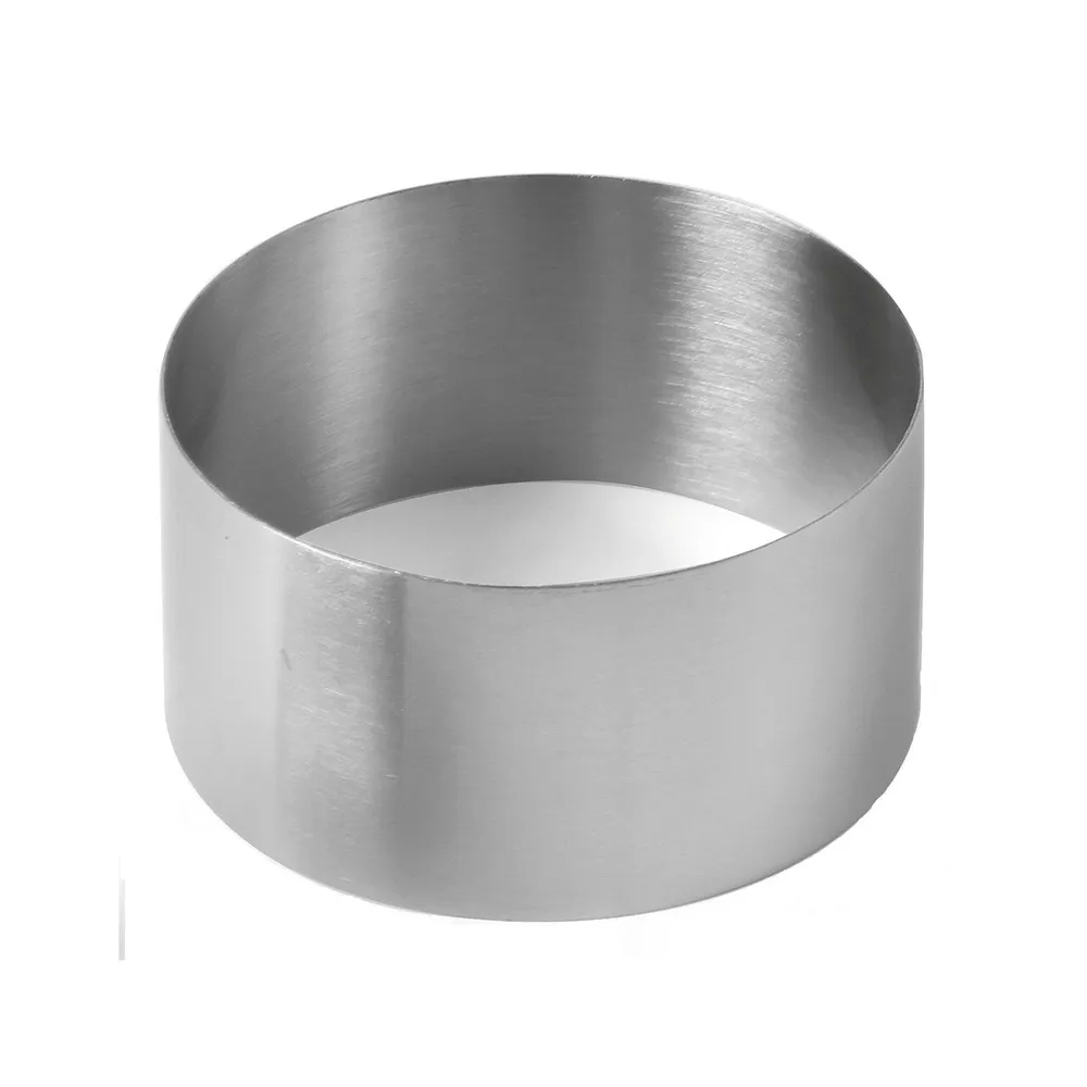 Ustensile patiserie-cofetarie - Inel decorare rotund, inox, ø90x45 mm