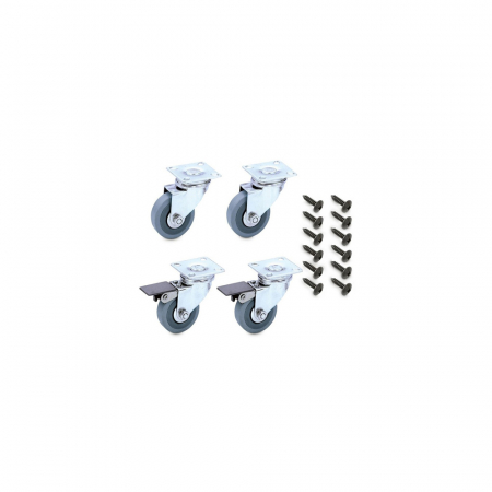 Accesorii pizza - Kit 4 roți mulțidirecționale pentu malaxoare BERTA, KRF4R,