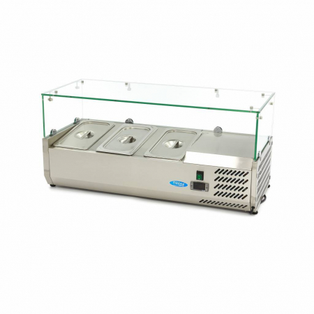 Vitrina ingrediente pizza, 95cm, 3x1/3 GN, 200W, 230V [1]