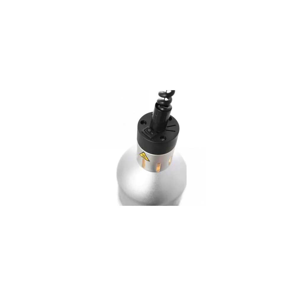 Lampa caldura cilindrica, argintie, 250W, cablu reglabil [1]