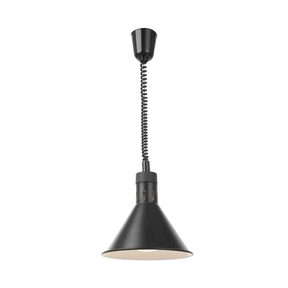 Blaturi calde - Lampa caldura conica, neagra, 250W, cablu ajustabil