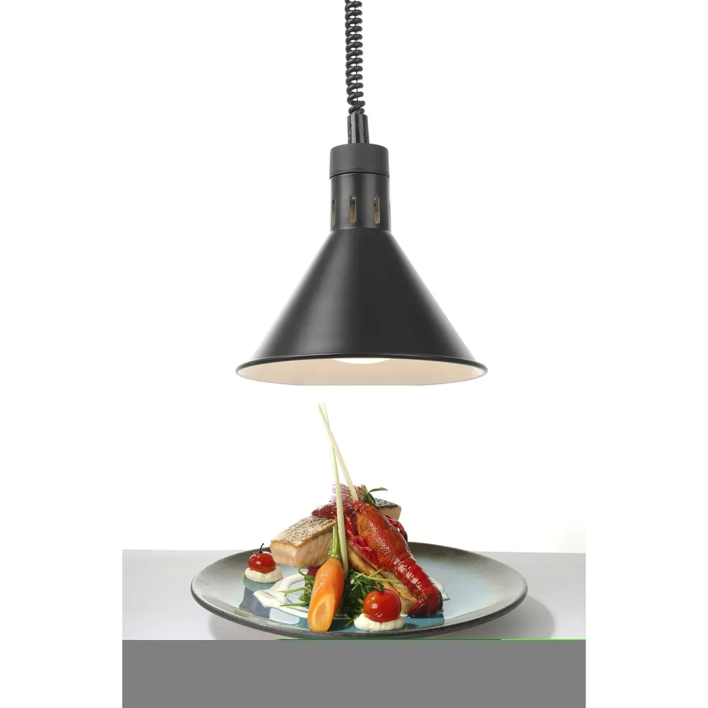 Lampa caldura conica, neagra, 250W, cablu ajustabil [1]