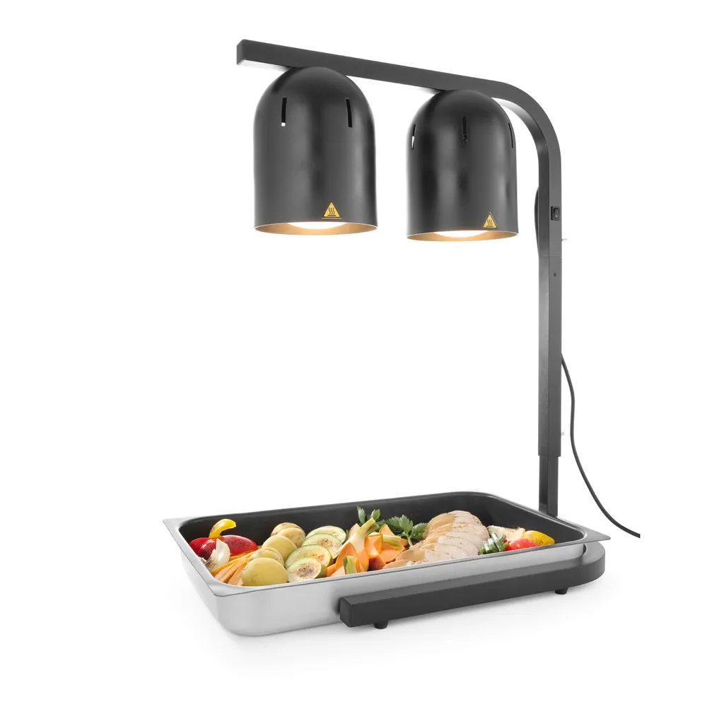 Lampa incalzire 2 becuri infrarosu, 500W, inaltime reglabila [1]