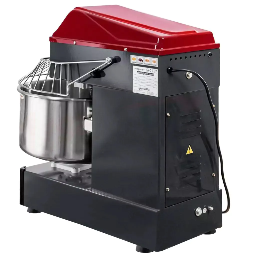 Malaxor aluat profesional, 40 litri, gri/rosu [2]