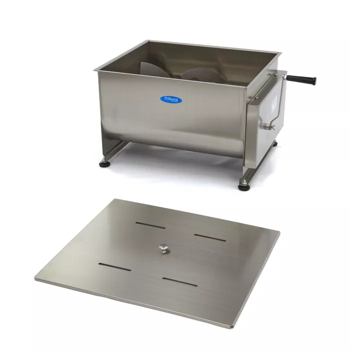 Malaxor carne manual 60 litri, otel inoxidabil 2 axe [2]