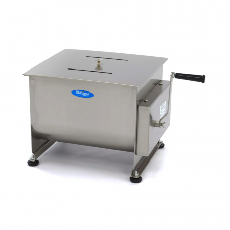 Utilaje Carmangerie - Malaxor carne manual 30 litri, otel inoxidabil 2 axe