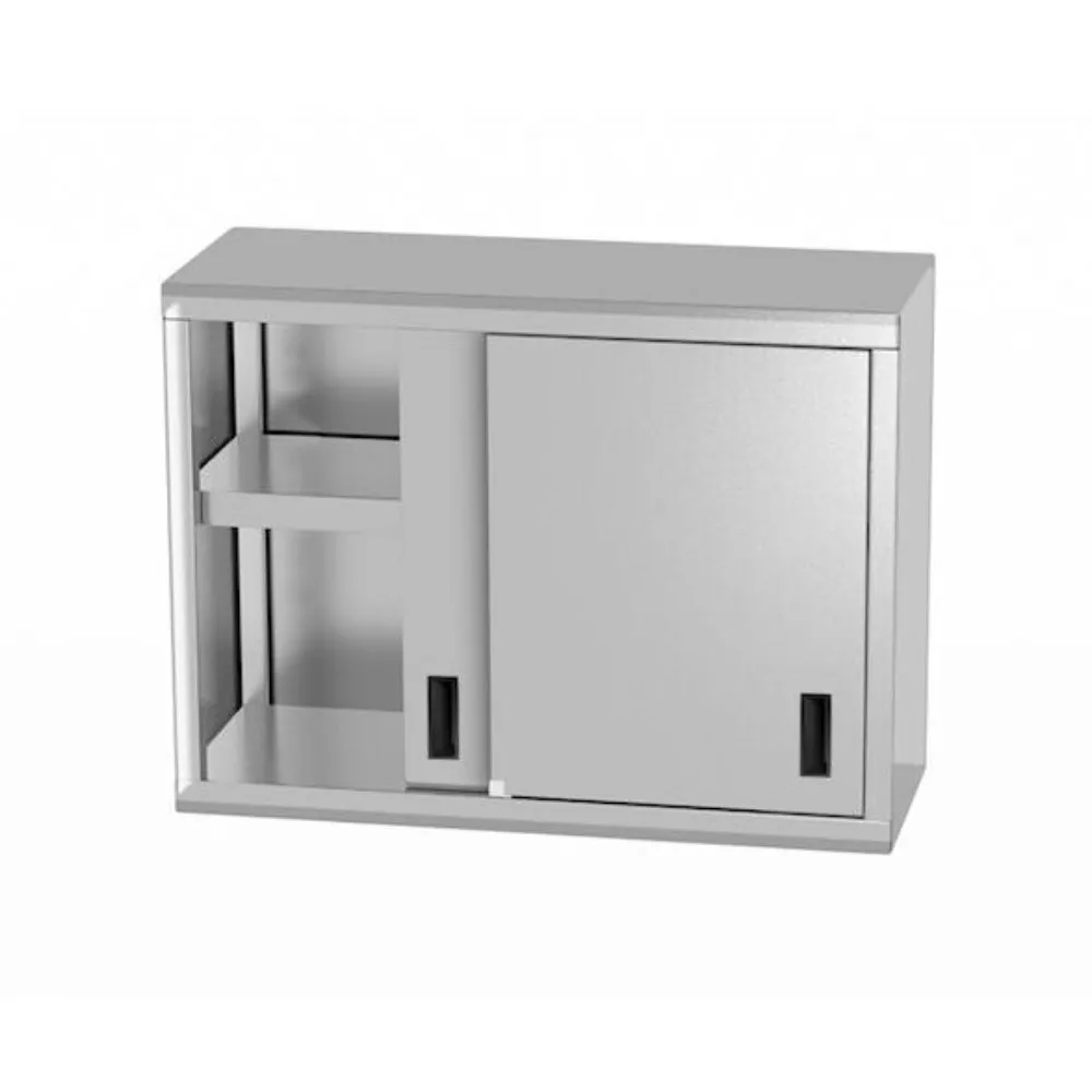 Mobilier inox - Masa chiuveta dubla cu dulap sudata, inox, 1000x600x850mm