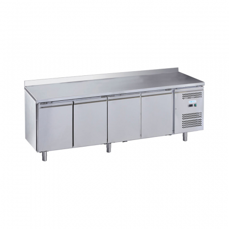 Dulapuri congelare profesionale - Masa congelare inox 4 usi si rebord, 553 litri, GN1/1, -18-22°C FORCOLD
