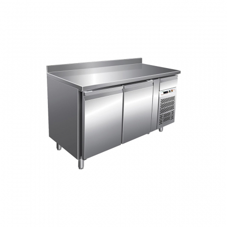 Mese congelare - Masa congelare inox cu 2 usi si rebord, GN1/1, 282 litri, -18-22°C