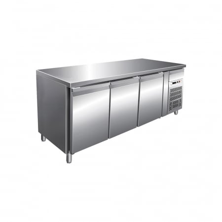 Mese congelare - Masa congelare inox cu 3 usi si agregat lateral, GN1/1, 417 litri, -18-22°C