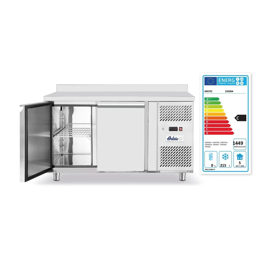 Masa congelare profesionala, 2 usi, inox, -22/-17°C [1]