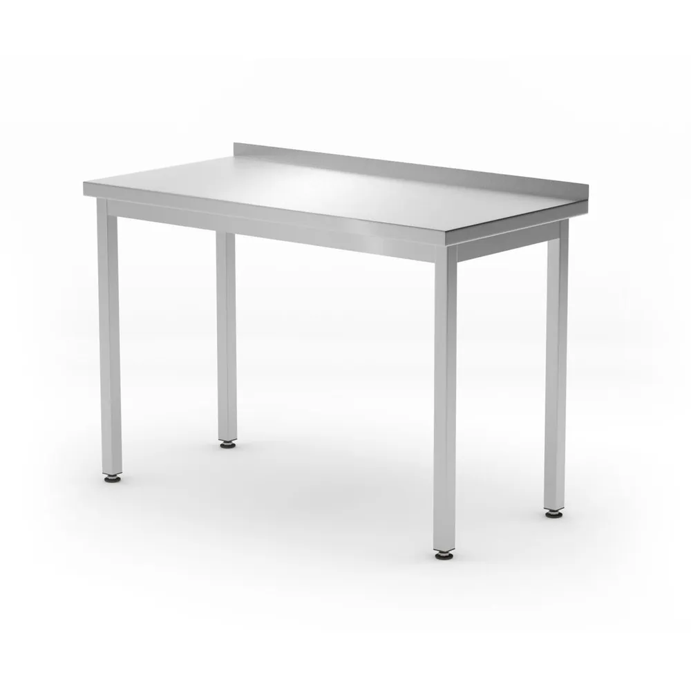 Mobilier inox - Masa de lucru adosata inox, fara raft, 1200x600x850mm