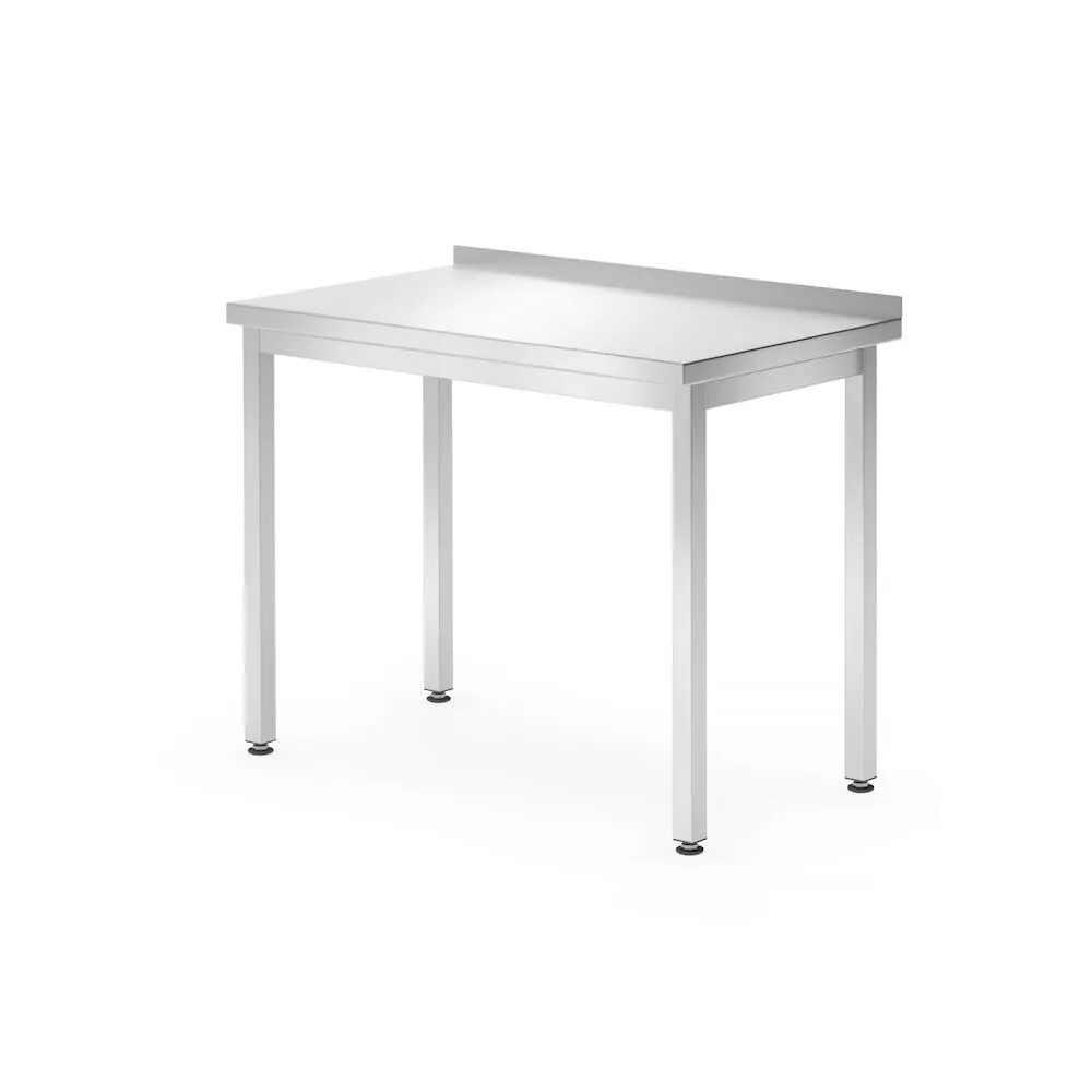 Mobilier inox - Masa de lucru cu rebord Budget Line, inox, 1000x600x850mm