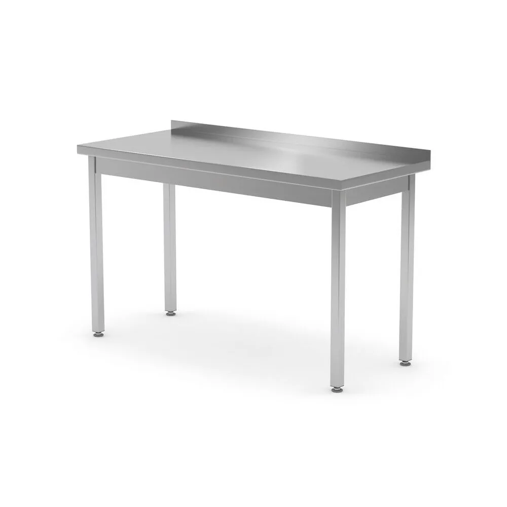 Mobilier inox - Masa de lucru cu rebord Kitchen Line, inox, 1000x600x850mm