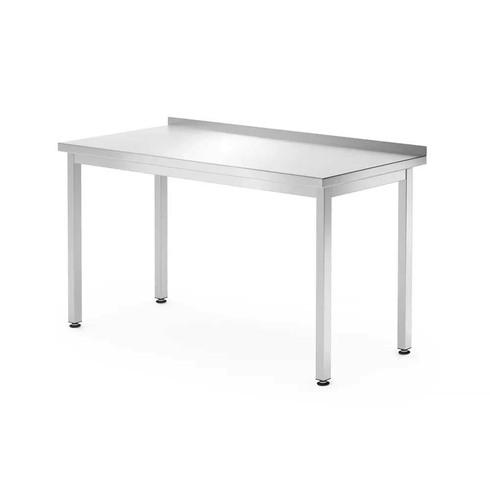 Mobilier inox - Masa de lucru cu rebord Kitchen Line, inox, 1400x700x850mm