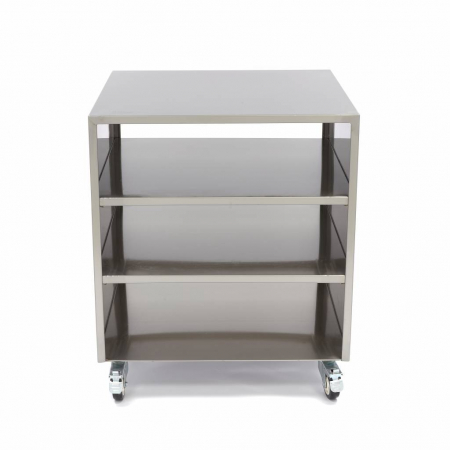 Mese de lucru inox - Masa de lucru din inox pe roti 600x600 mm