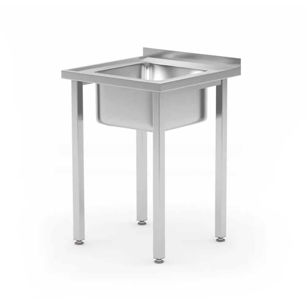Spalatoare inox cu 1 cuva - Masa de lucru inox, sudata, 70x60x85 cm