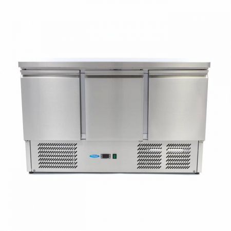 Masa frigorifica inox 137cm cu 3 usi si control digital [4]